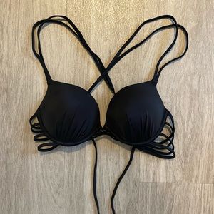 Padded Bikini Top in Black